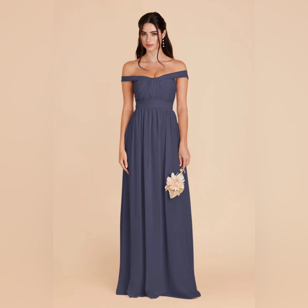 BIRDY GREY Grace Convertible Dress Chiffon Dusk Blue XS - Picture 3 of 13